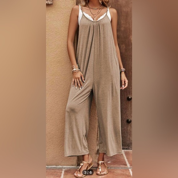 Wide Leg Cami Jumpsuit - Picture 1 of 2